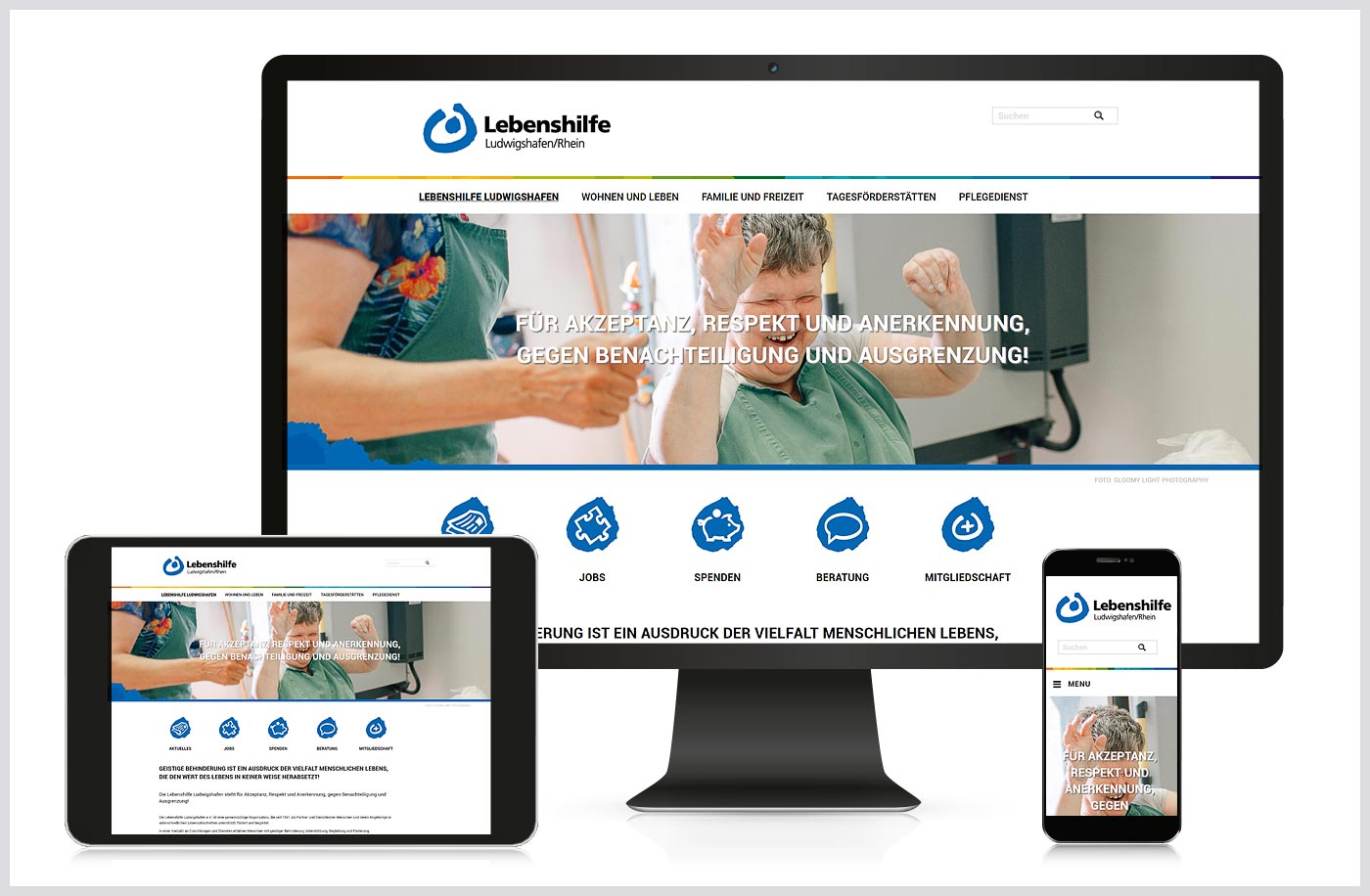 Webdesign für die Lebenshilfe Ludwigshafen